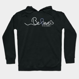 Believe- Stomach Cancer Gifts Stomach Cancer Awareness Hoodie